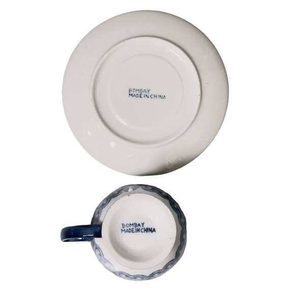 BOMBAY COMPANY Cup and Saucer Set Coffee or Tea Set - Picture 6 of 7